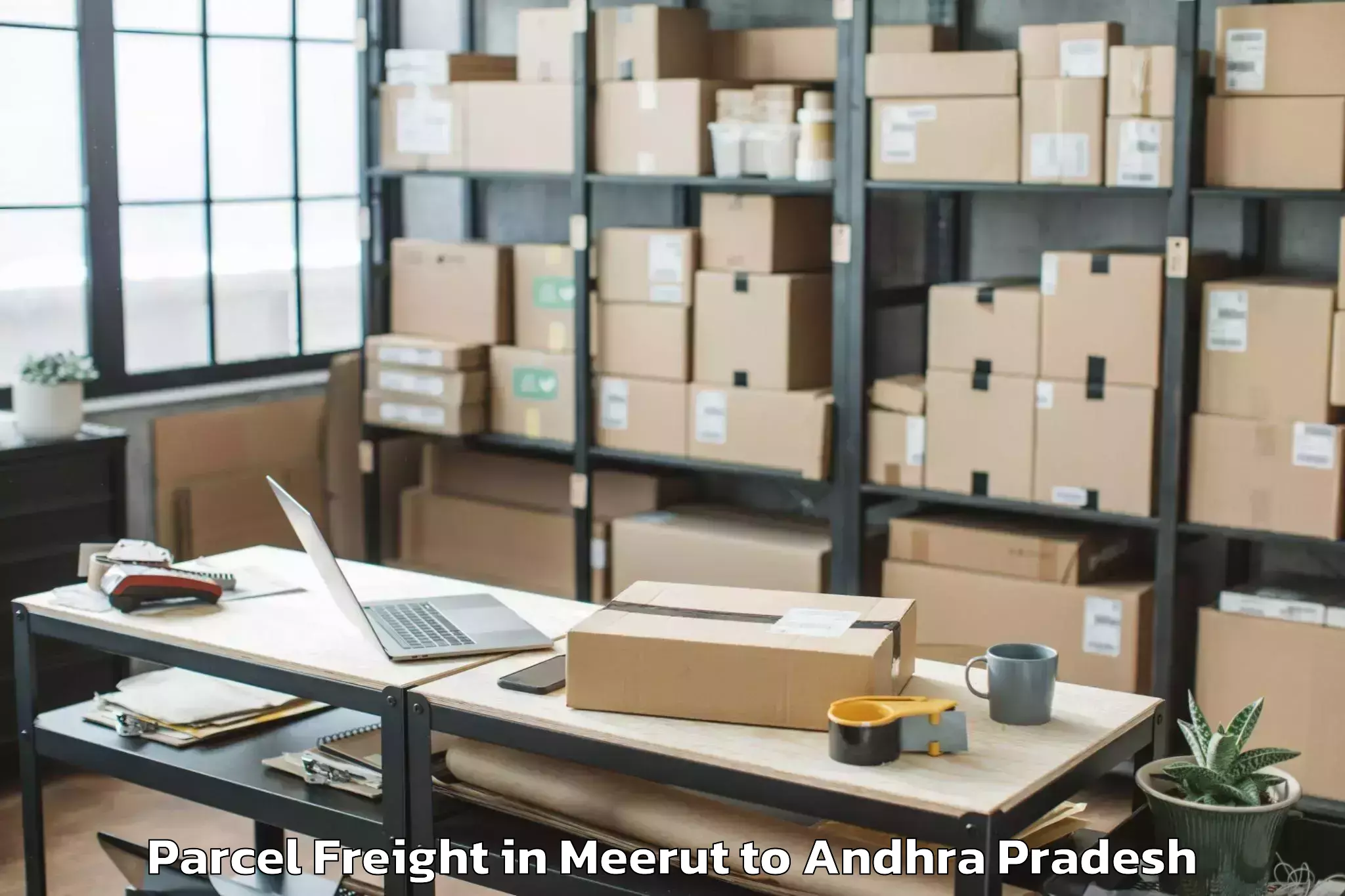 Expert Meerut to Sullurpeta Parcel Freight